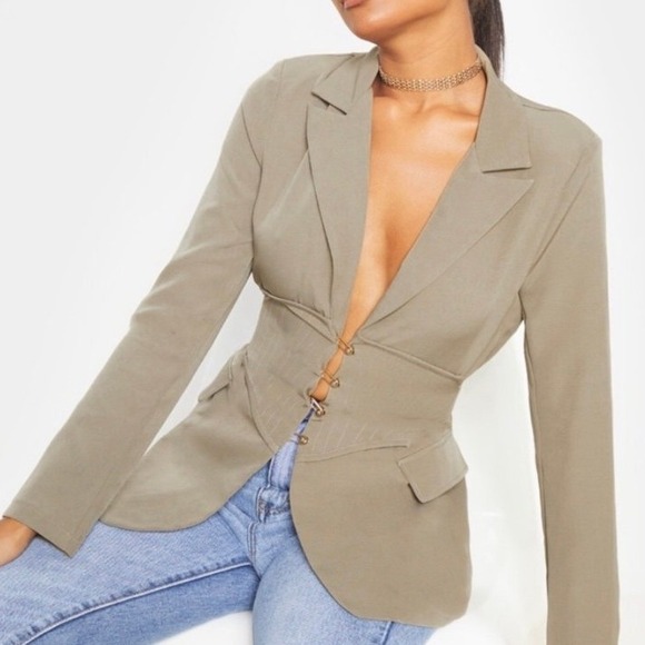 PrettyLittleThing Jackets & Blazers - Pretty little thing blazer corset jacket professional work siren office